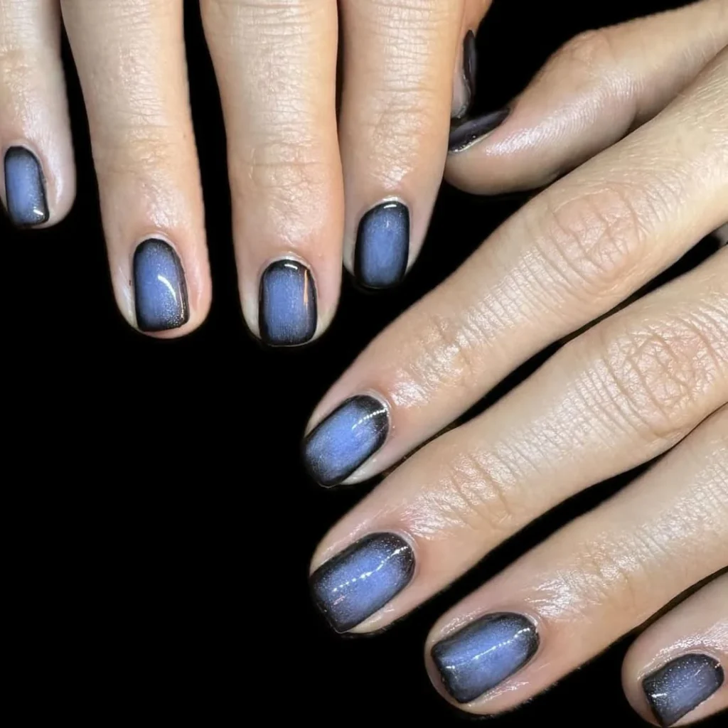 Manicura masculina con brillo y acabado pulido